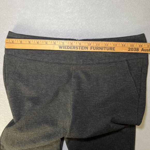 CAbi Rave Ponte Knit Dress Pants Size 8 Charcoal Gray Bootcut Stretch 542R - Picture 8 of 10